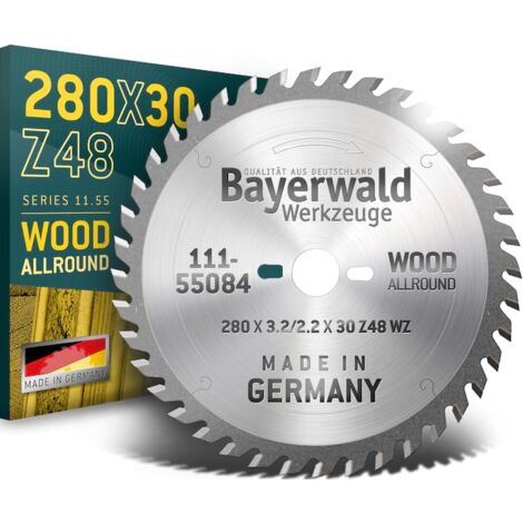 HM Kreissägeblatt - Ø 280 mm x 3,2 mm x 30 mm | Z=48 UW