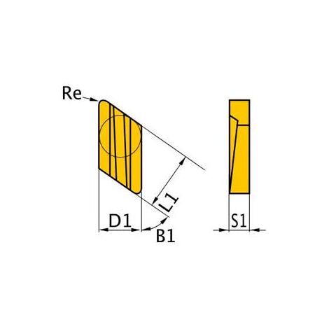 HM-N Einsätze, .62 KNUX160405R OPTIMALE 3441754