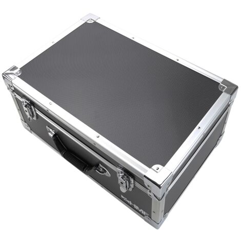 HMF 18441-02 Aufbewahrungskoffer, Transportkoffer Aluminiumrahmen, 48 x 32 x 22,5 cm