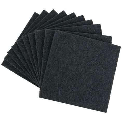 HMF 3789 Aktivkohlefilter für Komposteimer und Katzenklo, 10er Set, Schwarz, 165 mm