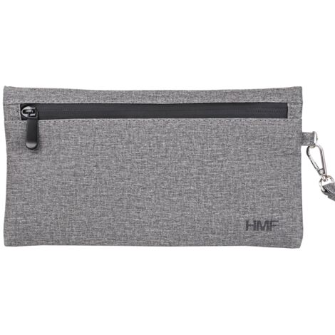 HMF 44212 Geruchsdichte Tabaktasche, Leckerlibeutel für Hunde, Polyester, Größe M, Grau