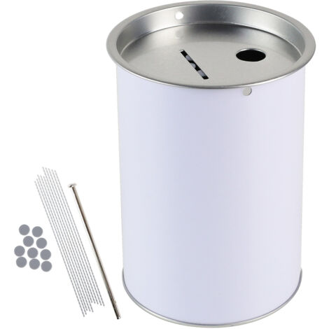 HMF 46000-07 Spendendose, Spardose, Sammelbüchse, 14,5 x 10 cm, lichtgrau