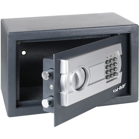 HMF 4612212 Möbeltresor Elektronikschloss, 35 x 25 x 25 cm, Anthrazit