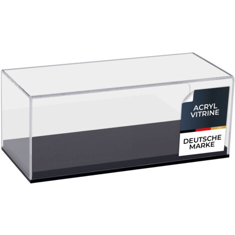 HMF 46802 Acryl Vitrine für Modellautos, Figuren, 27 x 12 x 11 cm