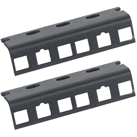 HMF 66802-02 Rackschiene für Serverschrank, 2U, 10 Zoll, Schwarz