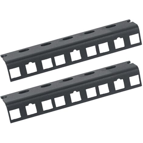 HMF 66803-02 Rackschiene für Serverschrank, 3U, 10 Zoll, Schwarz