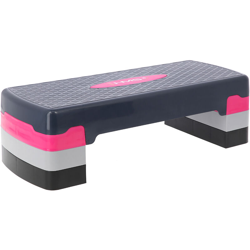 

HMSPORT | Hometrainer aerobic fintess tabla de pasos de entrenamiento | Ajuste de altura de 3 niveles | Superficie antideslizante - Rosa