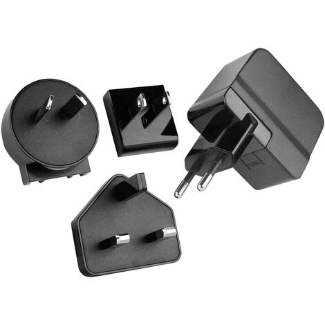 HN Power HNP12I-USBL6 USB Ladegerät 12 W 1x USB-A  Schwarz Innenbereich Stabilisiert