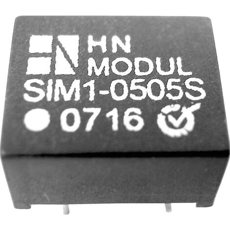 HN Power SIM1-0512S-DIL8 DC/DC-Wandler, Print 5 V/DC 12 V/DC 100 mA 1 W Anzahl Ausgänge: 1 x Inhalt