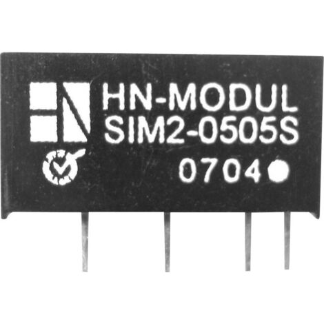 HN Power SIM2-0512S-SIL7 Convertitore DC/DC da circuito stampato 5 V/DC 12 V/DC 166 mA 2 W Num. uscite: 1 x Contenuto 1