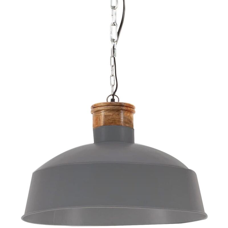 Hängelampe Industriestil 58 cm Grau E27