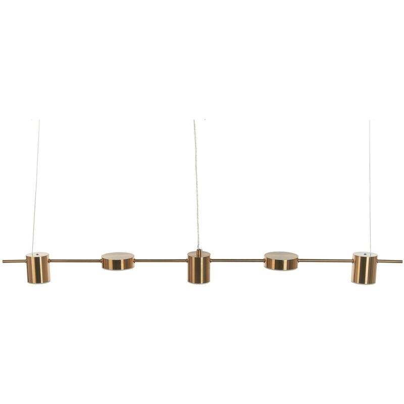 Beliani - Hängelampe LED Messing Metall 120 cm 5-flammig Pendelleuchte für Esszimmer für Schlafzimmer für Wohnzimmer - Messing