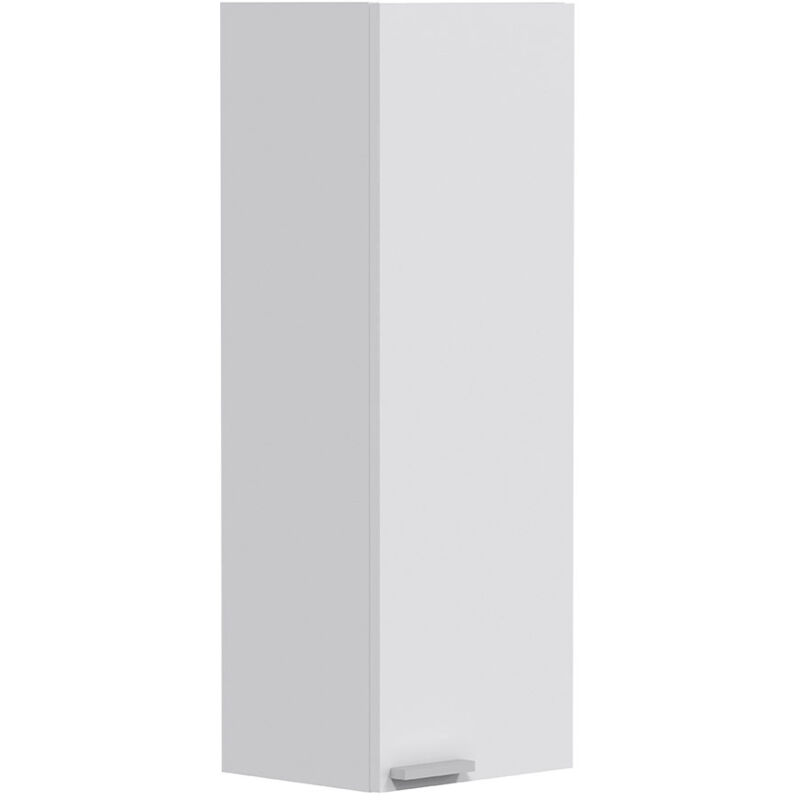 Mobimarket Arkitmobel 305270bo - Schrank De Koncept-waschtisch, Säule De Bad Farbausführung White Glossy, Maße, 30 X 85 X 25 Cm De Boden