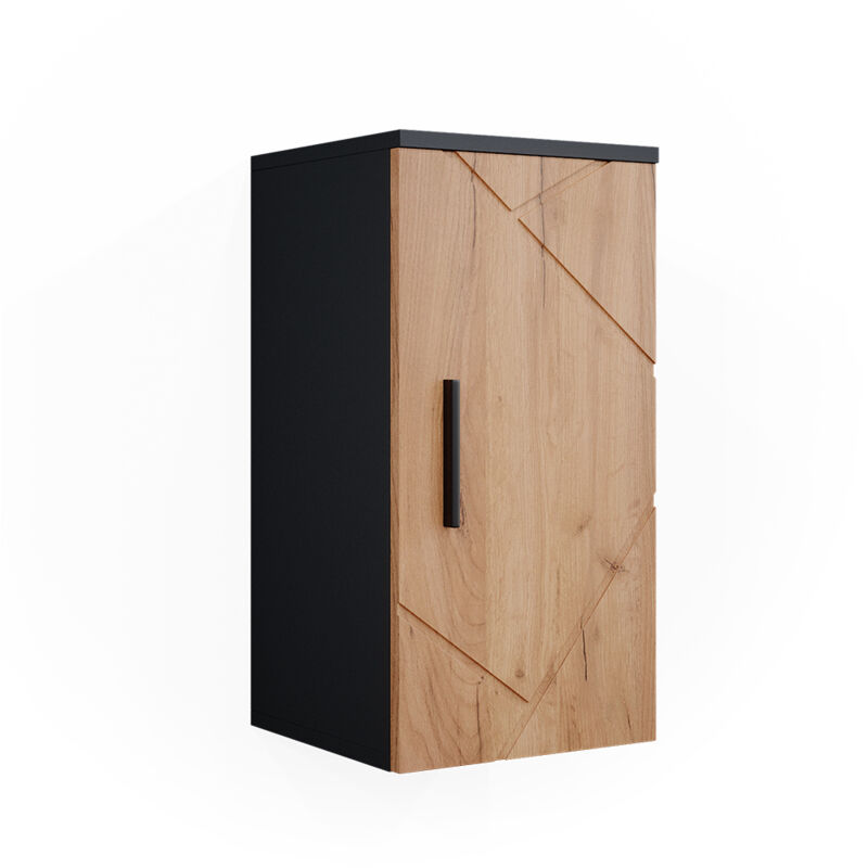 Badschrank Irma, Goldkraft Eiche/anthrazit, 30 X 59 Cm, Vicco