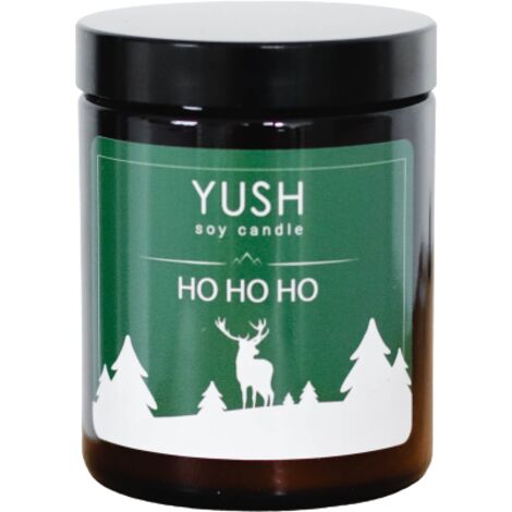 Ho Ho Ho - CANDELA DI SOIA GRANDE DI NATALE - YUSH - 180ml