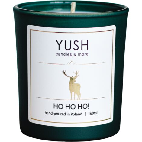 HO HO HO - VELA DE SOJA NAVIDAD REAL 160ML YUSH