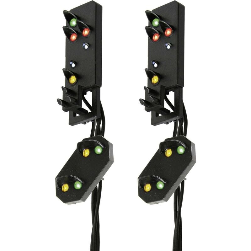 Modelltechnik 4751 H0 signal lumineux avec avertissement Têtes de signal de sortie modèle fini db S90871 - Viessmann