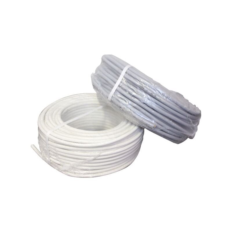 Notre Selection - Câble souple HO5 vv-f 50m 4 x 0,75mm² blanc - fils & cables - 008504 (eda)