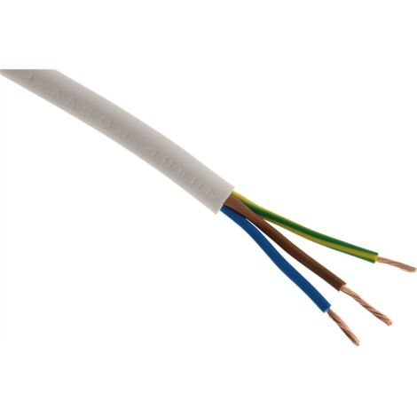 HO5VVF  3 G 2,5 mm²  BLANC  10 M