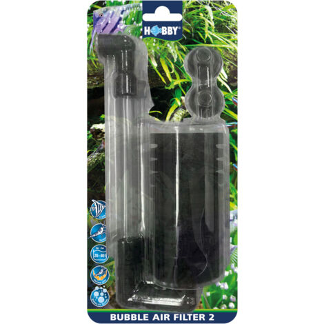 Hobby Bubble Air Filter 2 - Luftbetriebener Innenfilter für Aquarien 20-40 Liter