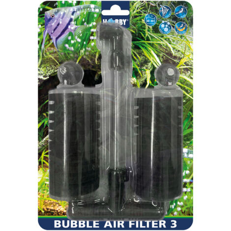 Hobby Bubble Air Filter 3 - Luftbetriebener Innenfilter für Aquarien 30-80 Liter