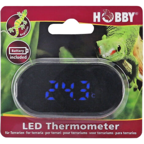 Hobby LED Thermometer Terra für Terrarien -  inkl. Batterie