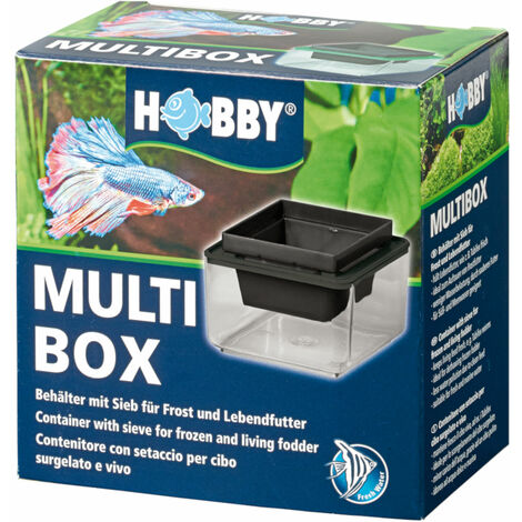 Hobby Multibox 10 x 10 x 6 cm - Futterbehälter mit Sieb
