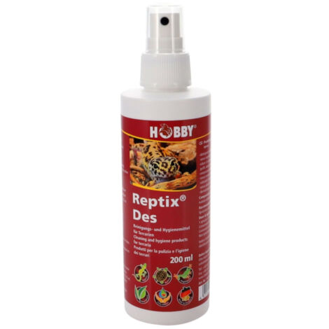 Hobby Reptix Des - Reinigungs- und Hygienemittel für Terrarien, 200 ml