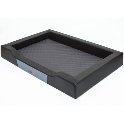 Hobbydog L DELCZA3 Dog Bed Deluxe L 75 x 50 cm, nero grafite, L, multicolore, 1 kg