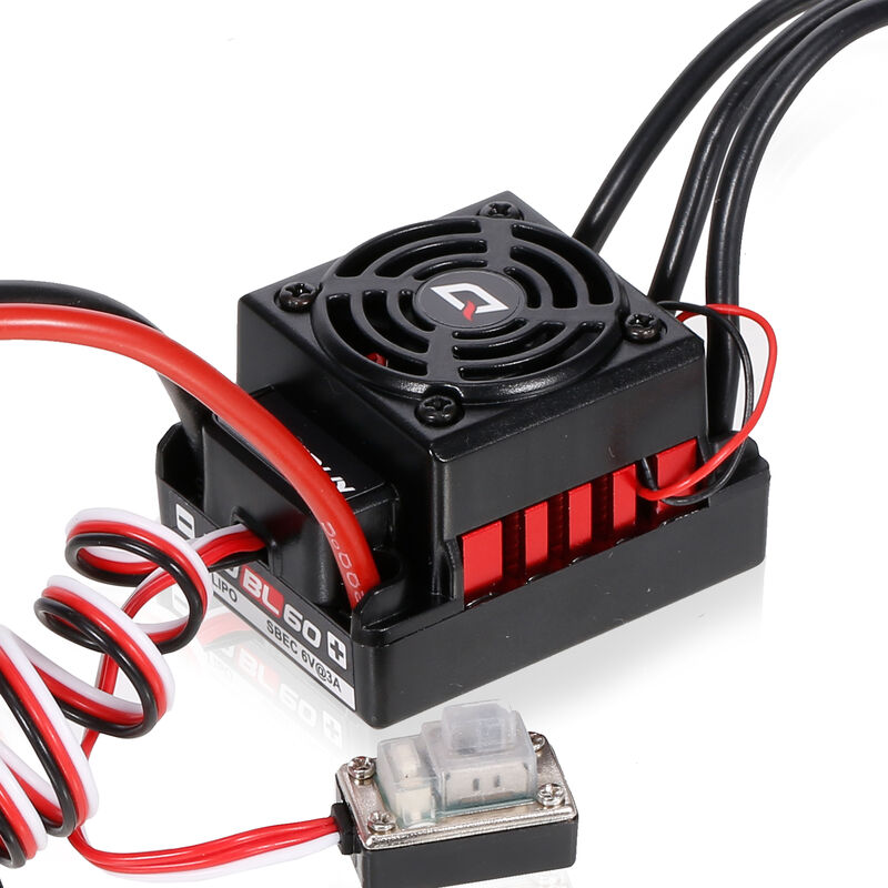 

WP-10BL60 ESC 60A ESC impermeable sin escobillas para 1/10 RC Car On-road Off-road Buggy Compatible con Traxxas Hsp Redcat Rc4wd Tamiya Axial Scx10