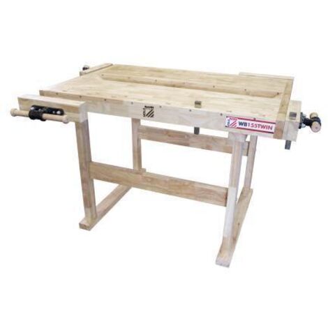 Hobelbank zwei arbeitsflachen HOLZMANN wb155twin