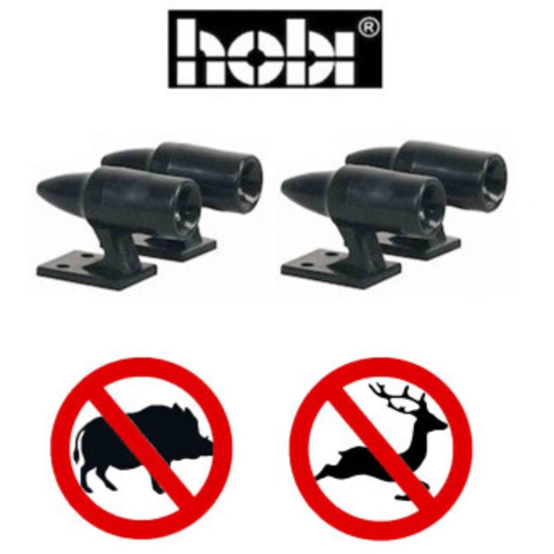 Hobi - 2 lot de 2 x 100% Original avertisseur à ultrasons repousse gibier Sifflets Ultrasons Anti Collision Voiture