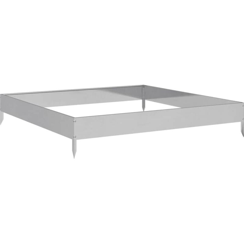 Hochbeet 100x100x18, 5 Cm Verzinkter Stahl Vidaxl
