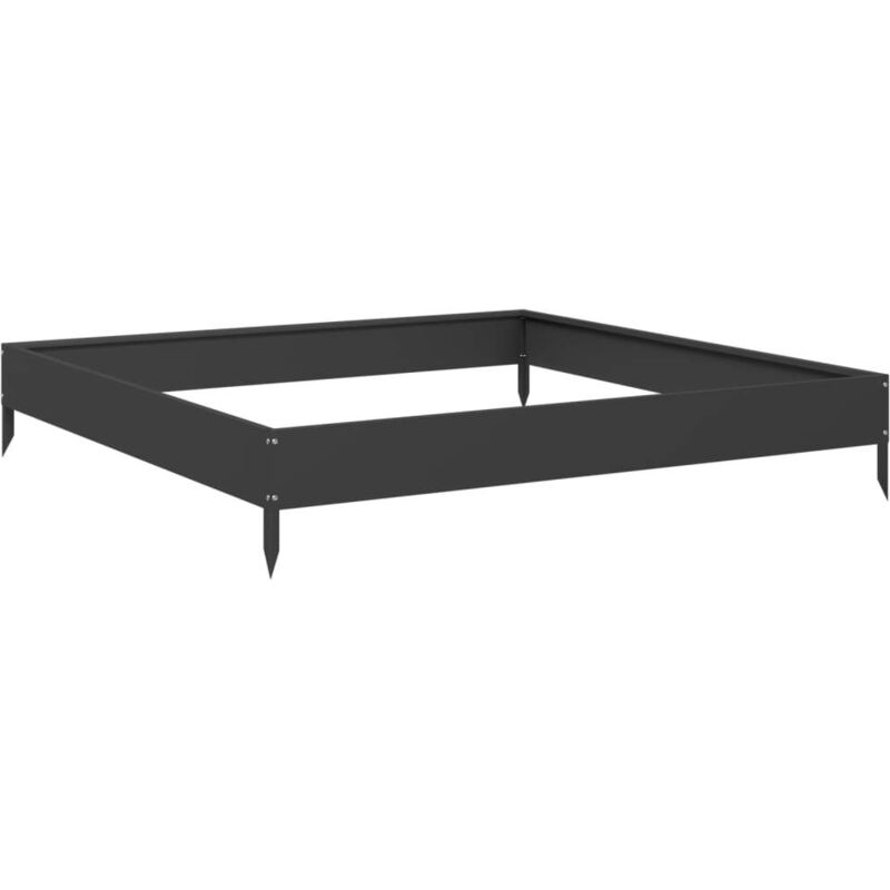 Hochbeet Schwarz 100x100x18, 5 Cm Stahl Vidaxl617272