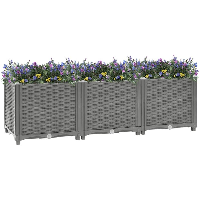 Vidaxl Hochbeet 120x40x38 Cm Polypropylen