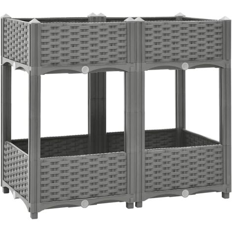 Hochbeet 80x40x71 cm Polypropylen
