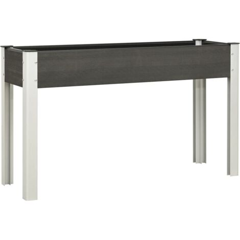 Hochbeet Grau 120x40x75 cm WPC