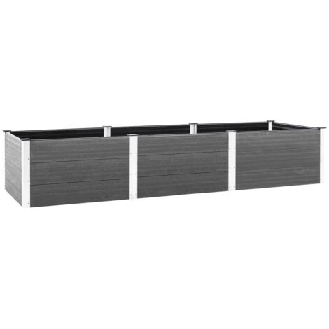 Hochbeet Grau 300x100x54 cm WPC vidaXL
