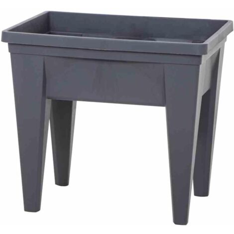 Hochbeet MAX, 75,6x55,6x68 cm, aus Kunststoff in anthrazit, mit Wasserreservoir
