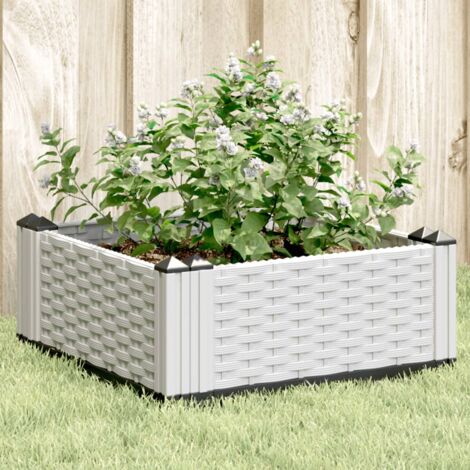 Hochbeet vidaxl planter box with stakes modular design 42.5x42.5x28.5 cm