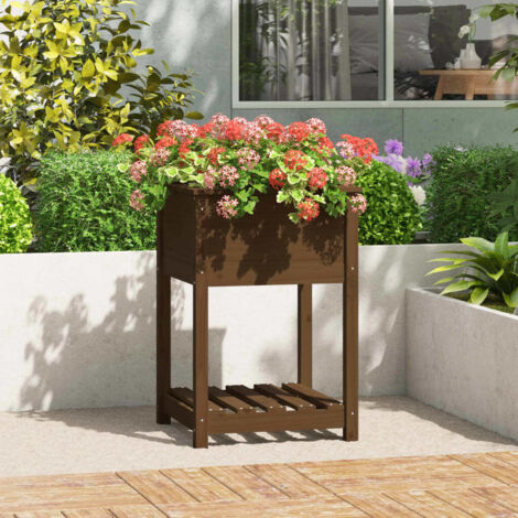 Hochbeet vidaxl planter with shelf erhöhtes Design Regal
