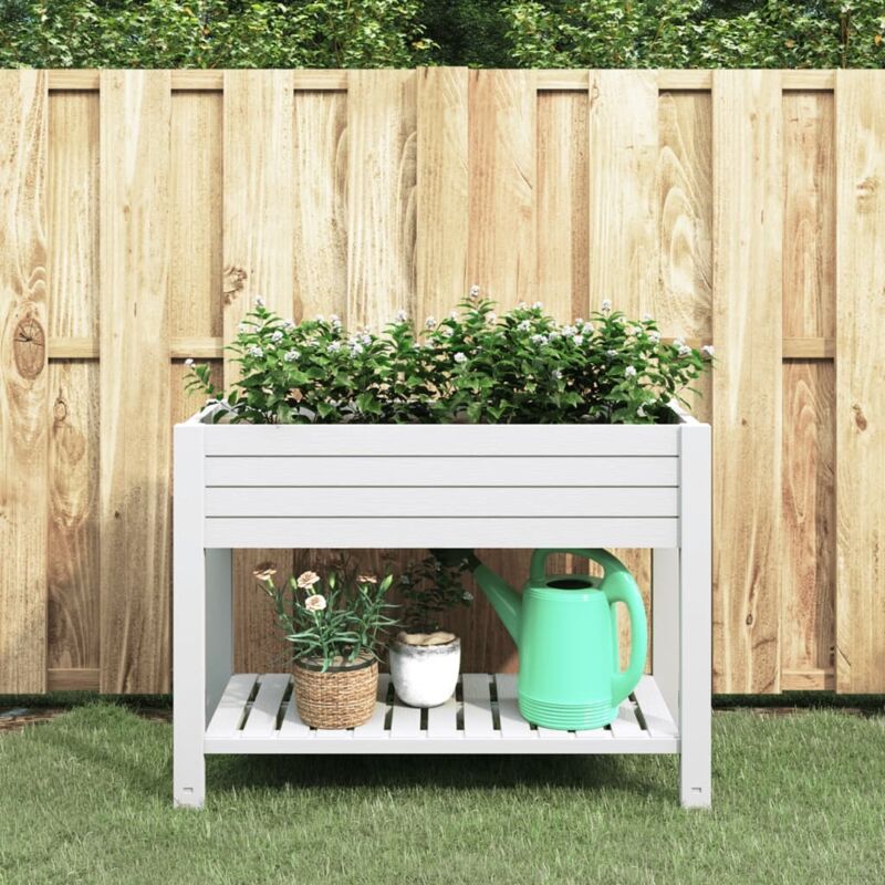 Hochbeet Weiß 110x45x79 Cm Polypropylen - Vidaxl
