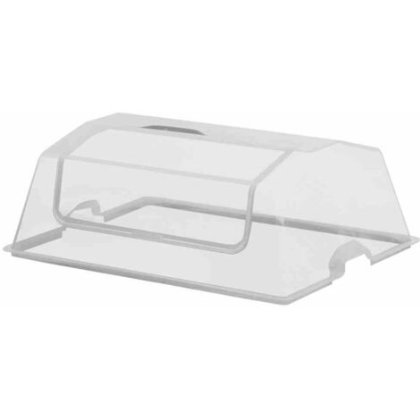Hochbeetdeckel MAX, 74,8x54,8x26,5 cm, aus Kunststoff in transparent, mit seitlicher Öffnung