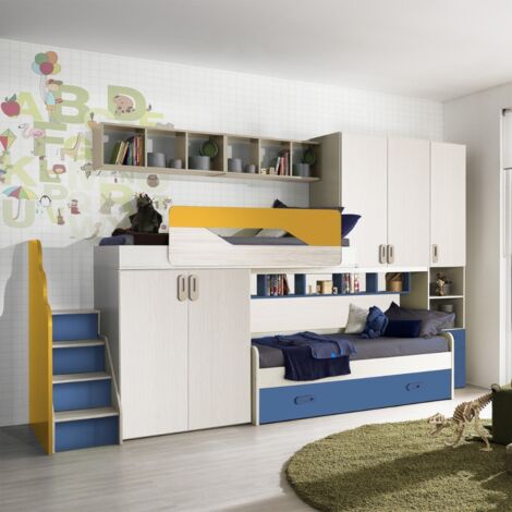 Hochbettzimmer 398,4x94,5x245,3 cm