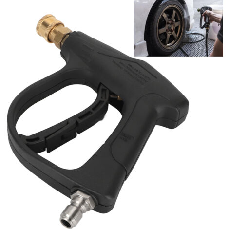Hochdruck-Autowaschpistole, Wasserhahn aus reinem Kupfer, 4350 PSI mit 3/8-Zoll-Schnellanschluss