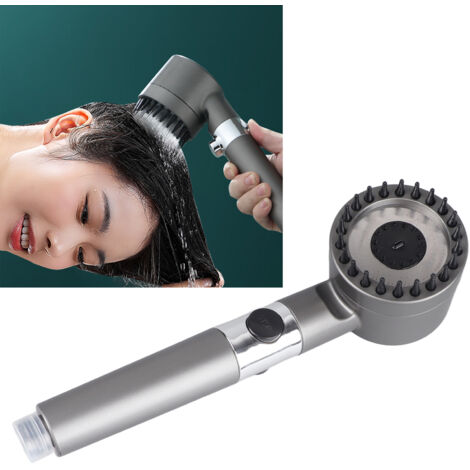 Hochdruck-Duschkopf mit PP-Filter, 1/2-Zoll-Baumwollfilter, 3 Strahlarten, ABS-Kopfmassage