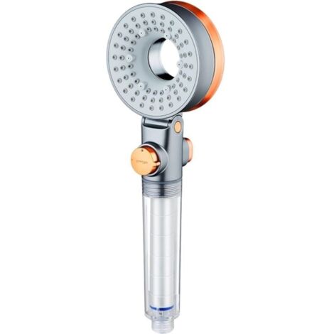 Hochdruck-Duschkopf mit Wasserfilter, tragbarer Hydrojets-Duschkopf für Haut- und Haarpflege, geeignet für hartes Wasser, inklusive Filter und komplettes Duschkopf-Set