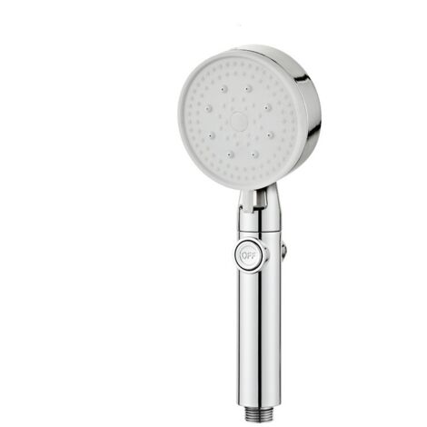 Hochdruck-Duschkopf, wassersparender Duschkopf, 5 Modi einstellbar, Badezimmer-Duschkopf mit Stopper, Hochdruck-Duschkopf