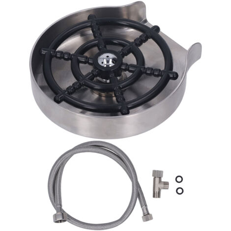Hochdruck-Gläserspüler für Spülbecken, automatischer Edelstahl-Tassenreiniger, EU 3/8"-Anschluss, 16-mm-Gewinde