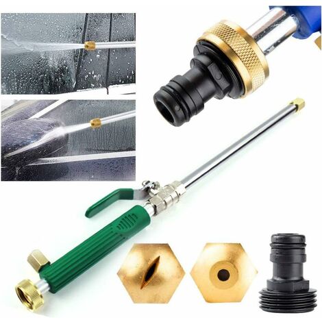 Neu Auto Hochdruck Wasserpistole Düse Sprühlanze für Gartenschlauch Wasserla DE 